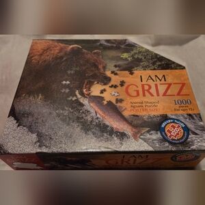 Grizzly Animal-Shaped Jigsaw Puzzle